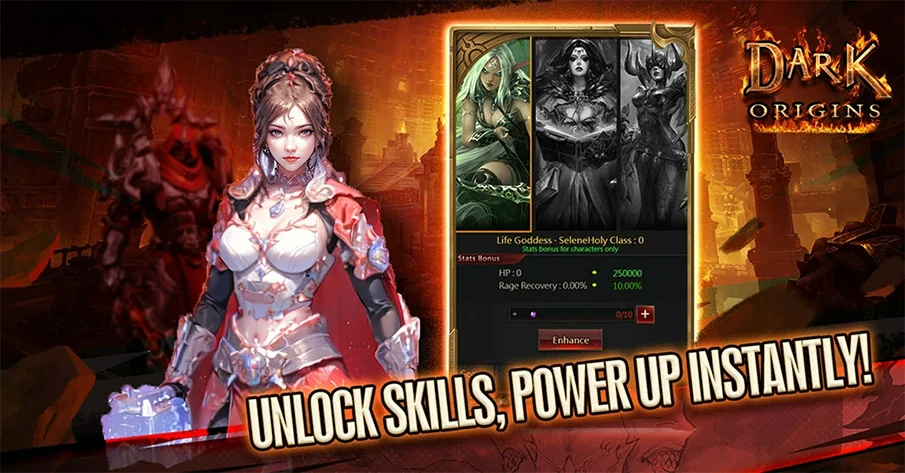 Unlock skills, power up instantly!