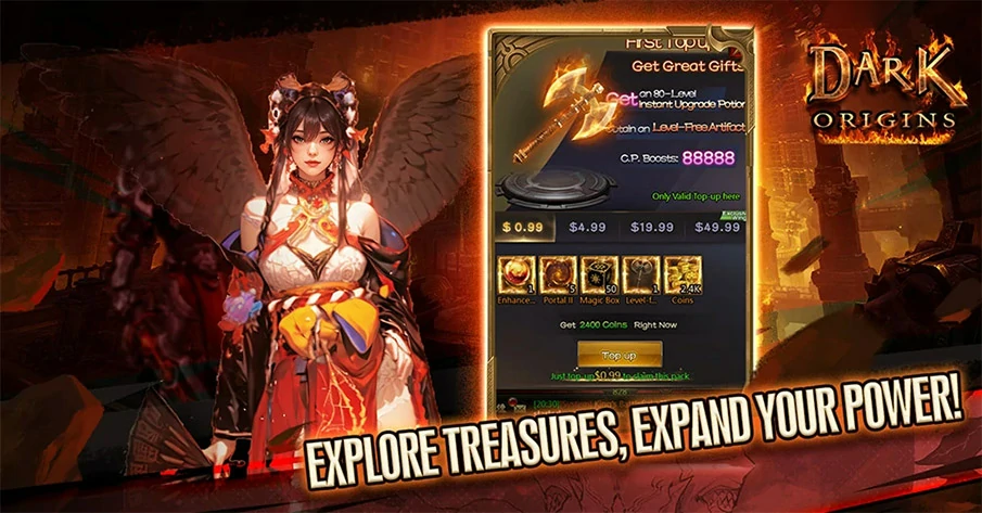 Explore treasures, expand your power!